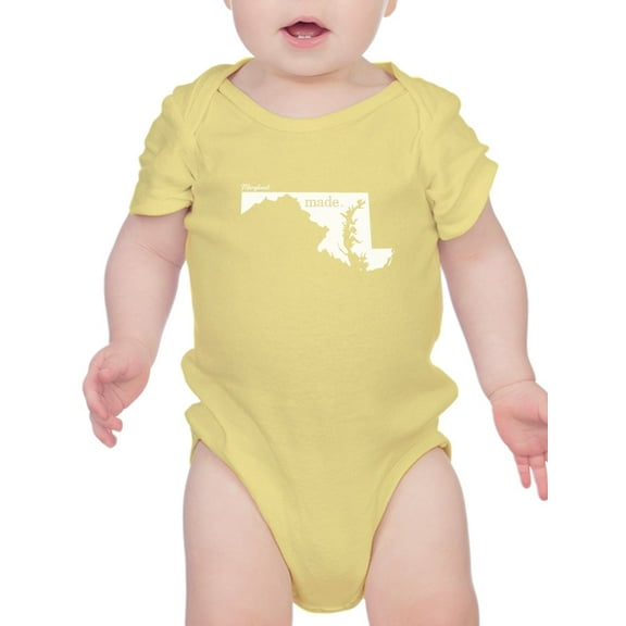 Made In Maryland Bodysuit Infant -Smartprints Designs,  12 Months