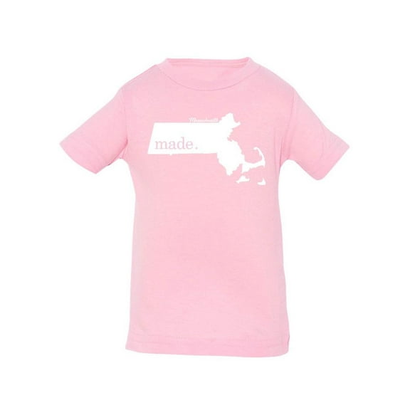 Made In Massachusetts T-Shirt Infant -Smartprints Designs,  12 Months
