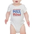 thumbnail image 1 of Made In 'Merica Banner Bodysuit Infant -Image by Shutterstock,  Newborn, 1 of 4