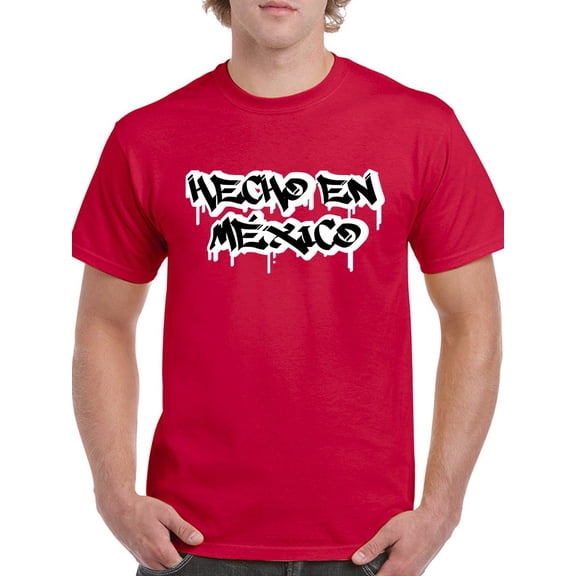 Made In Mexico. Graffiti Style. T-Shirt Men -Smartprints Designs, Male 3X-Large