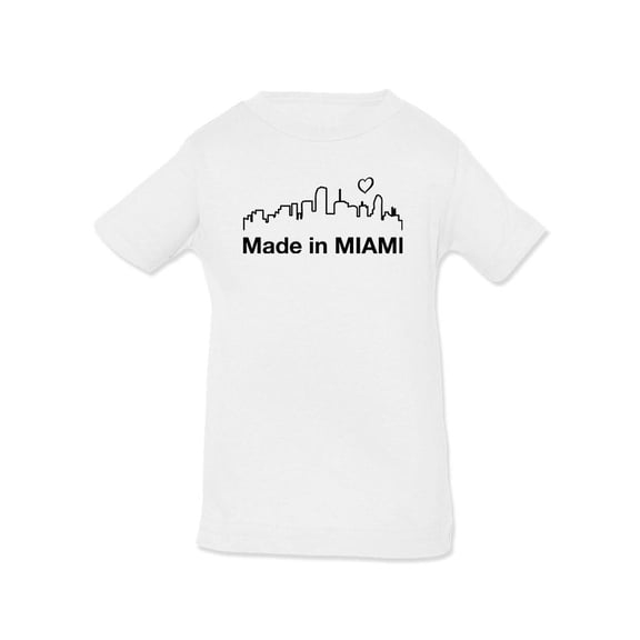 Made In Miami Landscape. T-Shirt Infant -Smartprints Designs,  6 Months