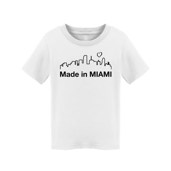 Made In Miami T-Shirt Toddler -Smartprints Designs, 2 Toddler