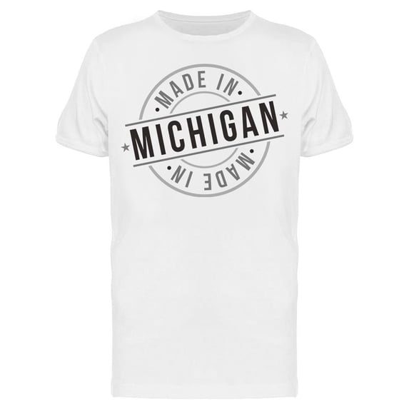 Made In Michigan Graphic Tee Men's -Image by Shutterstock