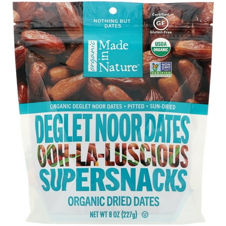 Made In Nature Organic Deglet Noor Dried Dates, 8 oz
