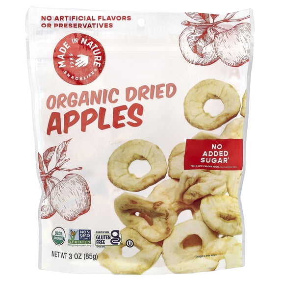 Made In Nature Organic Dried Apples, 3oz