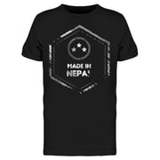 Made In Nepal Sign T-Shirt Men -Image by Shutterstock, Male Large