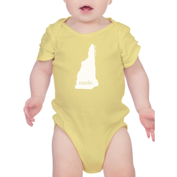 Made In New Hampshire Bodysuit Infant -Smartprints Designs, Newborn