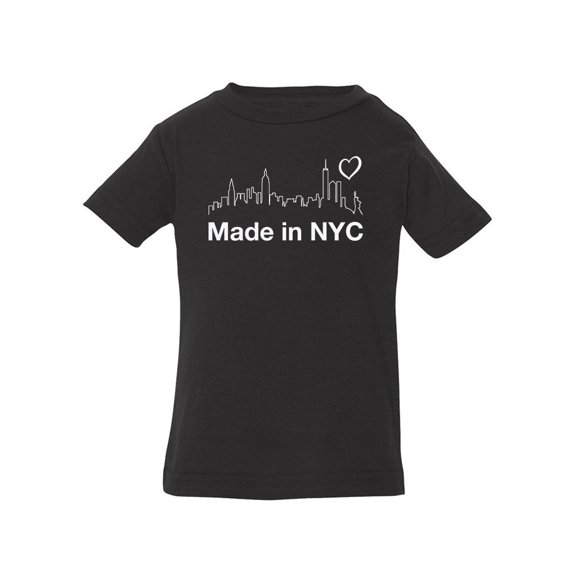 Made In Nyc Landscape T-Shirt Infant -Smartprints Designs,  12 Months