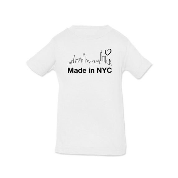 Made In Nyc. Landscape T-Shirt Infant -Smartprints Designs, 24 Months