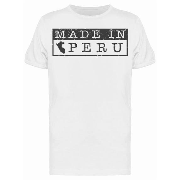 Made In Peru T-Shirt Men -Image by Shutterstock, Male Small