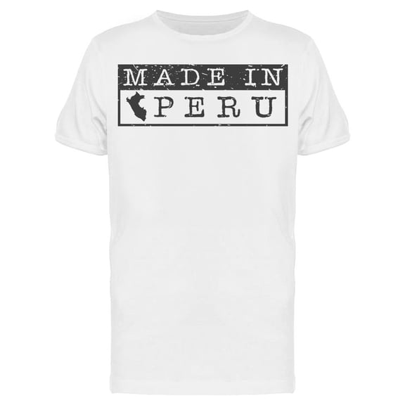 Made In Peru T-Shirt Men -Image by Shutterstock, Male x-Large