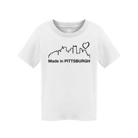 Made In Pittsburgh T-Shirt Toddler -Smartprints Designs, 5 Toddler