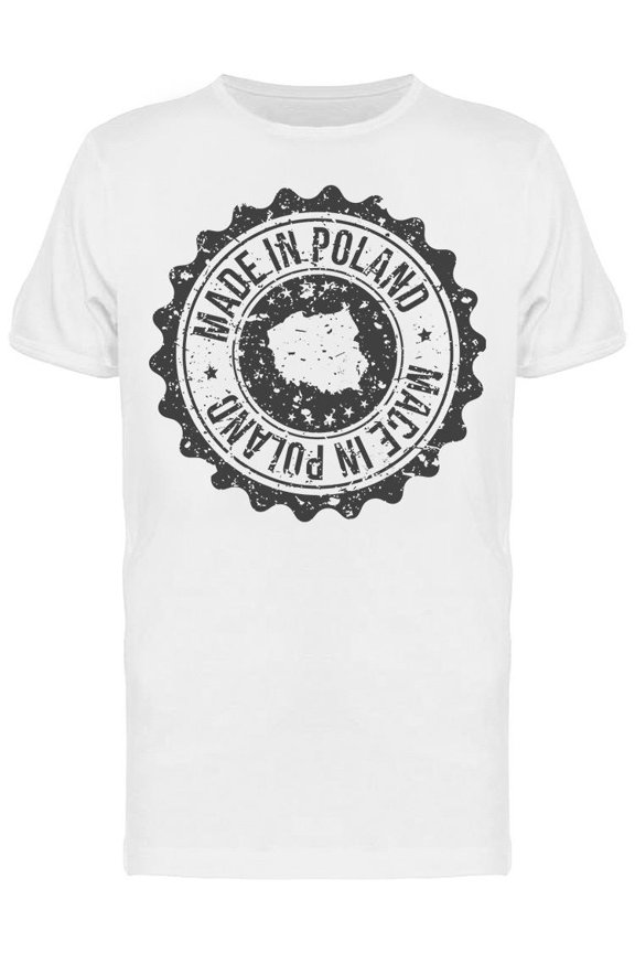 Made In Poland Symbol T-Shirt Men -Image by Shutterstock, Male 3X-Large