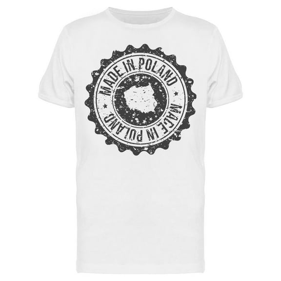 Made In Poland Symbol T-Shirt Men -Image by Shutterstock, Male XX-Large