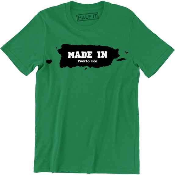 Made In Puerto Rico Home State Island Pride Born And Bred Men T-Shirt