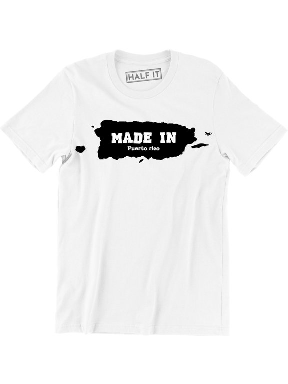 Made In Puerto Rico Home State Island Pride Born And Bred Men T-Shirt