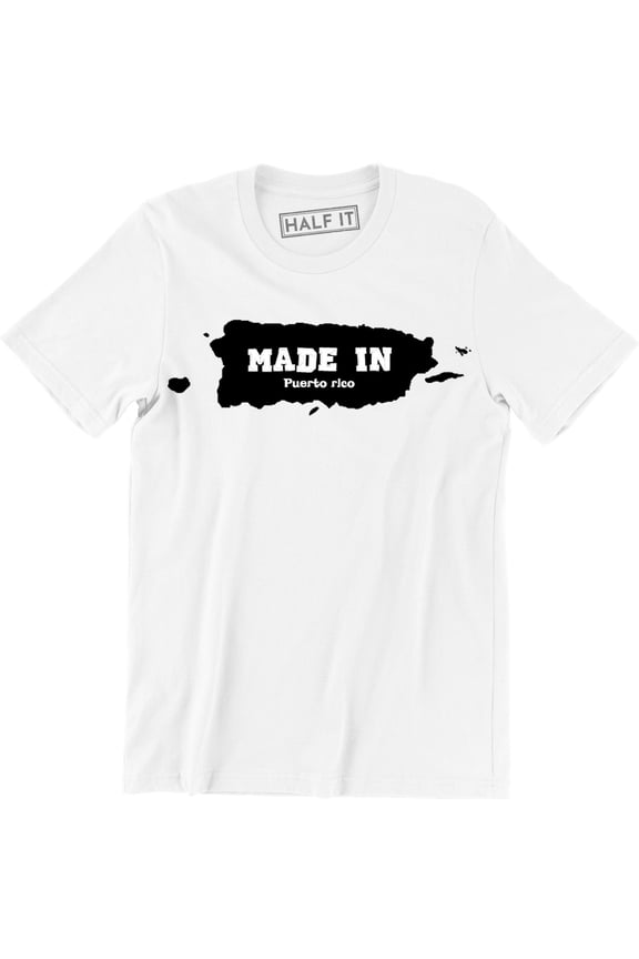 Made In Puerto Rico Home State Island Pride Born And Bred Men T-Shirt