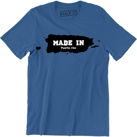 Made In Puerto Rico Home State Island Pride Born And Bred Men T-Shirt