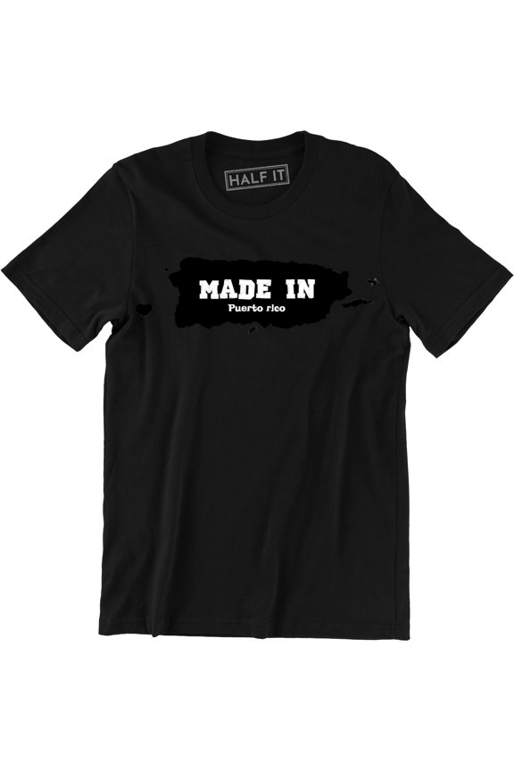 Made In Puerto Rico Home State Island Pride Born And Bred Men T-Shirt