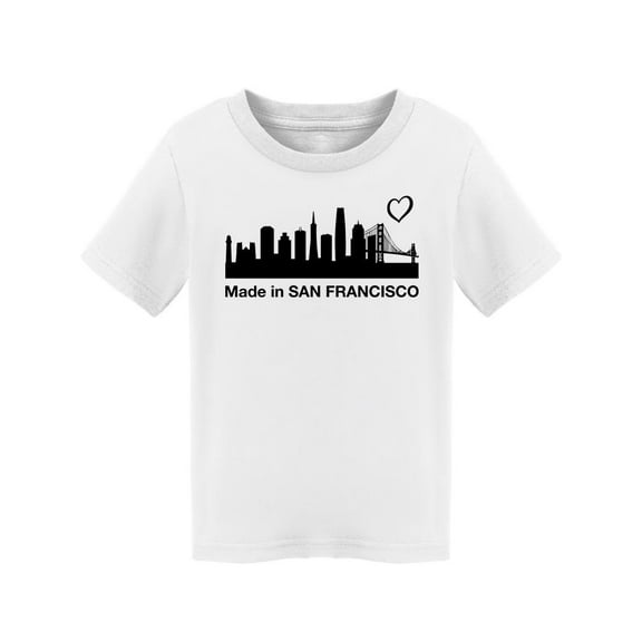 Made In San Francisco T-Shirt Toddler -Smartprints Designs, 5 Toddler