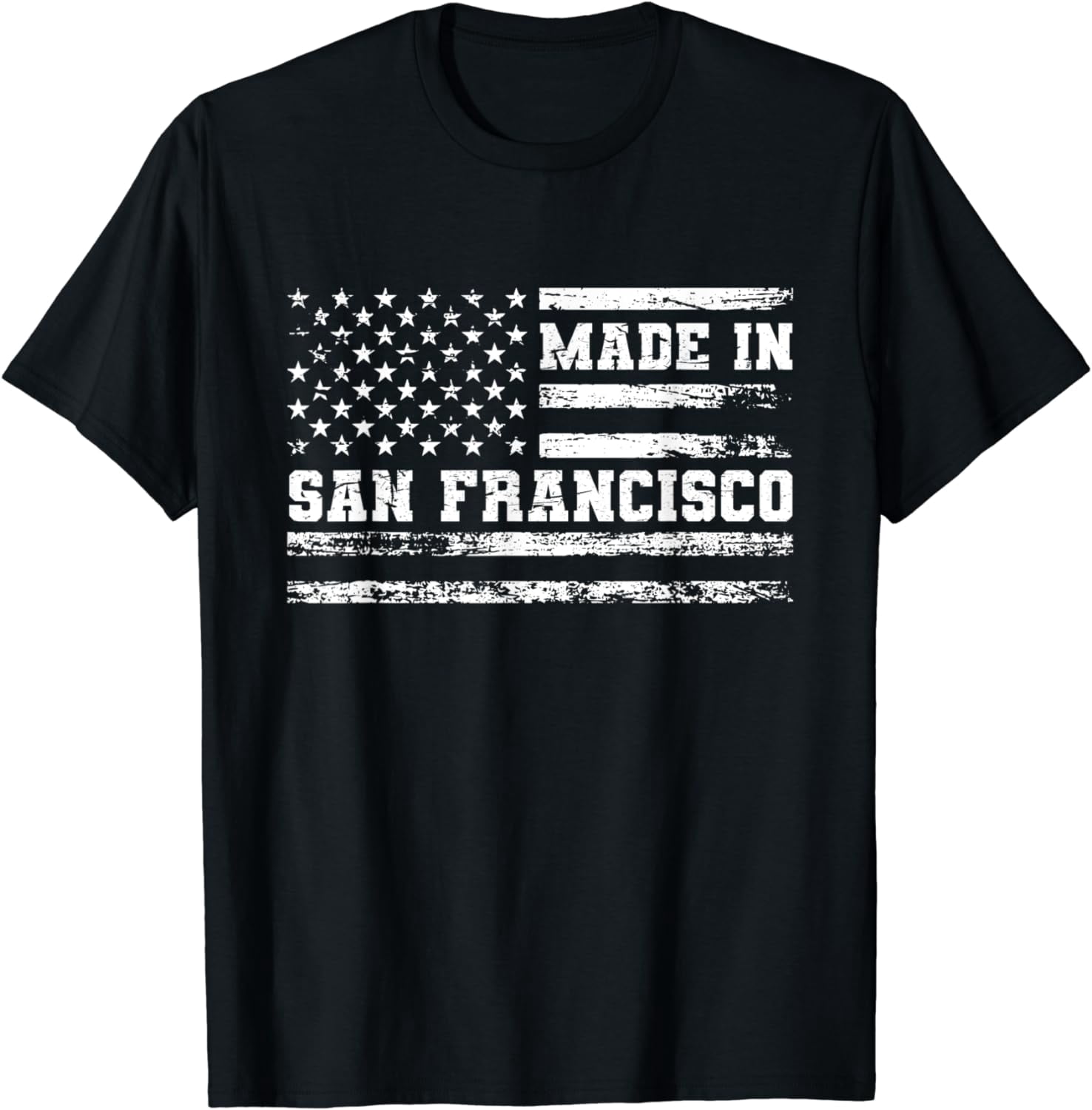 Made In San Francisco Vintage US Flag T-Shirt - Walmart.com