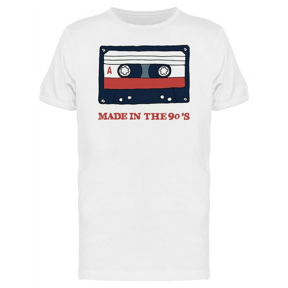 Made In The 90S With Cassete T-Shirt Men -Image by Shutterstock, Male Large