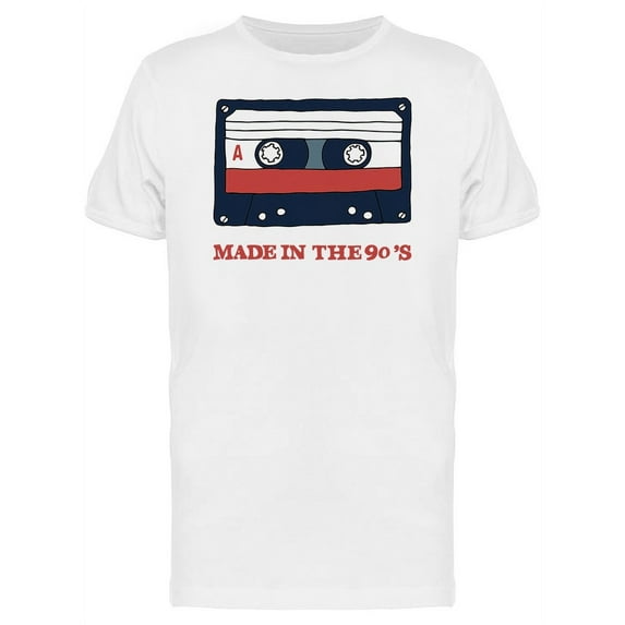 Made In The 90S With Cassete T-Shirt Men -Image by Shutterstock, Male XX-Large