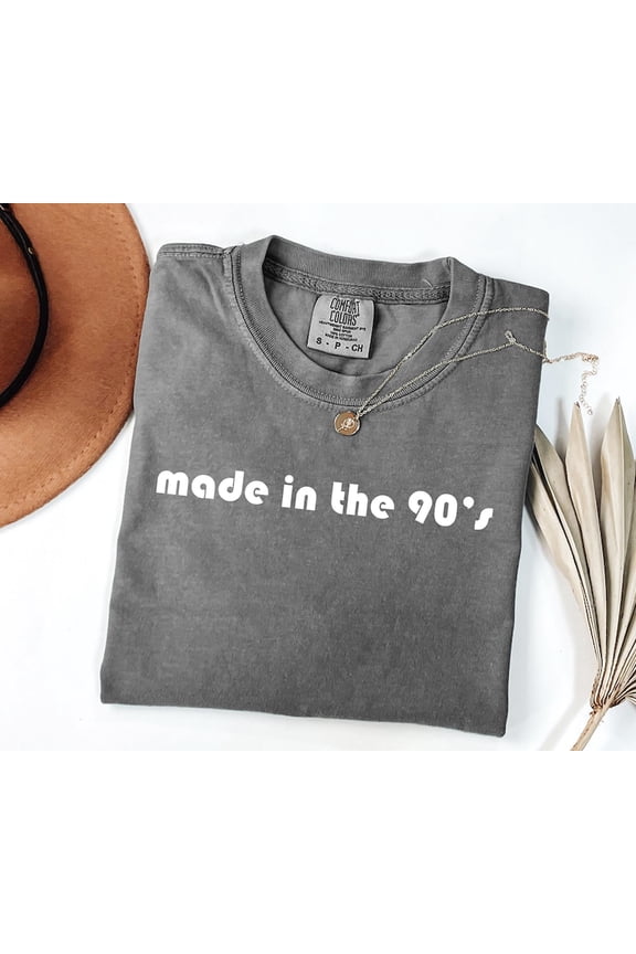 Made In The 90s Graphic Tee, Retro Throwback Design for Women, Comfort Colors Unisex Cotton T-Shirt Size S-3XL