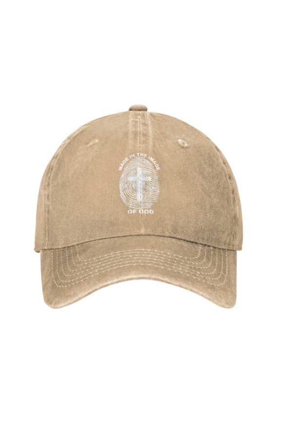 Made In The Image Of God Adult Adjustable Classic Washed Casquette Cap Hat Baseball Cap For Man For Woman