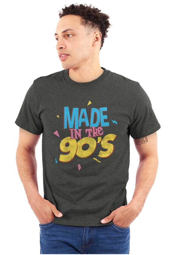 Made In The Nineties Throwback 90s Plus Size Crewneck Graphic Tee Shirt Brisco Brands 5X