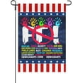 thumbnail image 1 of Made In USA Hands Off Protest House Flags Double Sided Hilarious Outdoor Flag, 1 of 6