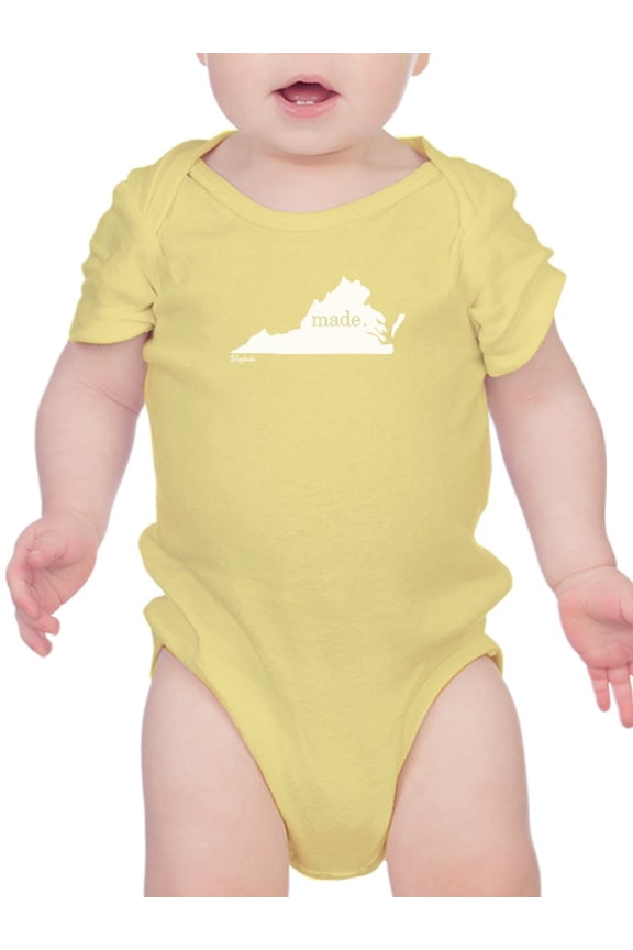 Made In Virginia Bodysuit Infant -Smartprints Designs, Newborn