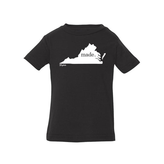 Made In Virginia T-Shirt Infant -Smartprints Designs,  12 Months