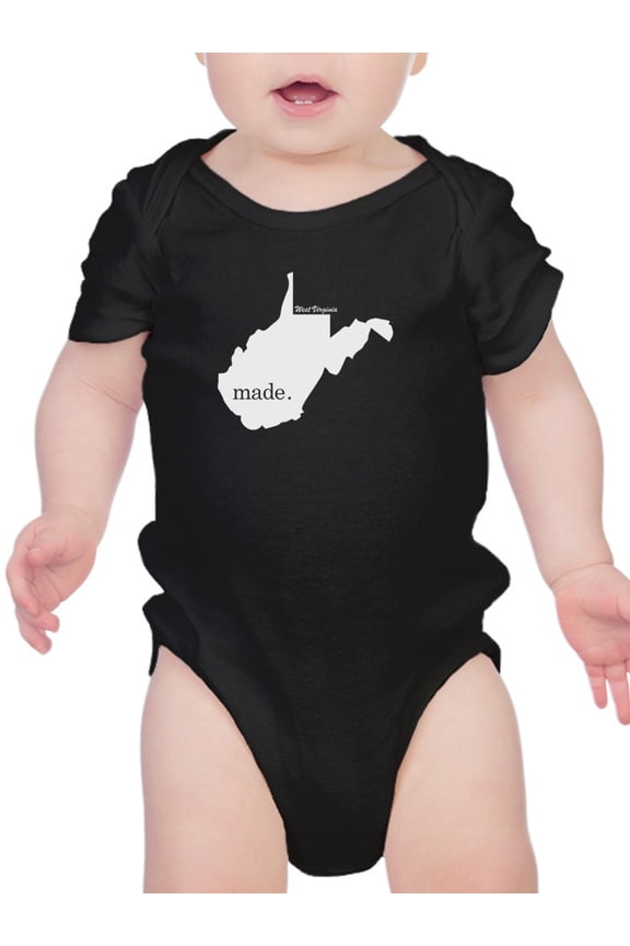 Made In West Virginia Bodysuit Infant -Smartprints Designs, Newborn