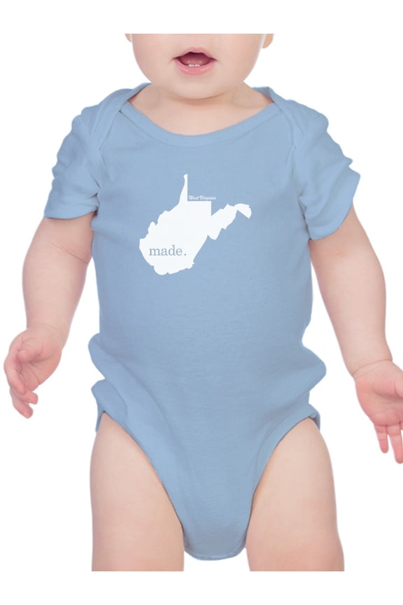 Made In West Virginia Bodysuit Infant -Smartprints Designs, Newborn