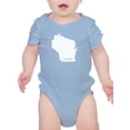 thumbnail image 1 of Made In Wisconsin Bodysuit Infant -Smartprints Designs,  6 Months, 1 of 4