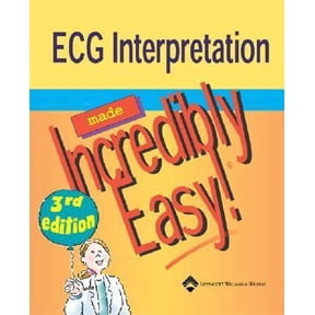 Pre-Owned ECG Interpretation Made Incredibly Easy!, by Springhouse, Paperback, English