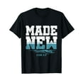 thumbnail image 1 of Made New Baptism Shirt Christian Shirts For Youth Baptized T-Shirt, 1 of 5