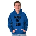 thumbnail image 1 of Made Religious Christ Faith Christian Unisex Plus Fleece Graphic Hoodie Brisco Brands 5X, 1 of 5