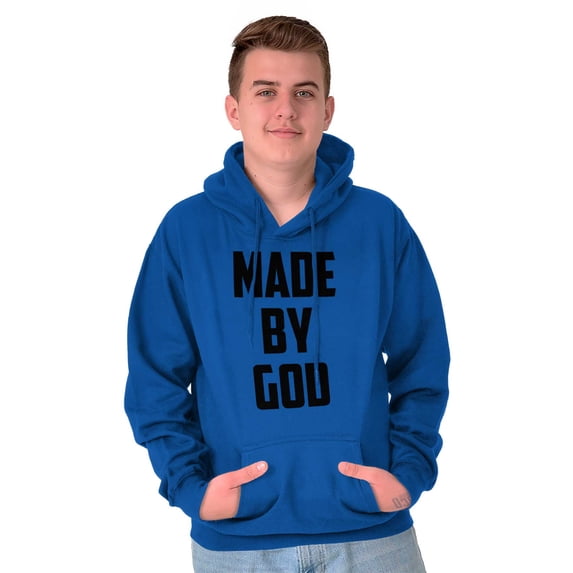 Made Religious Christ Faith Christian Unisex Plus Fleece Graphic Hoodie Brisco Brands 4X