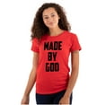 thumbnail image 1 of Made Religious Christ Faith Christian Womens Slim Fit Graphic Tee Brisco Brands M, 1 of 5