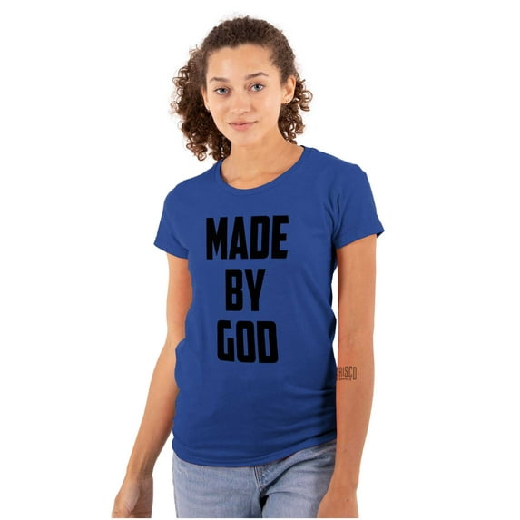 Made Religious Christ Faith Christian Womens Slim Fit Graphic Tee Brisco Brands X