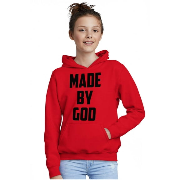 Made Religious Christ Faith Christian Youth Hoodie Boy Girl Teen Brisco Brands S