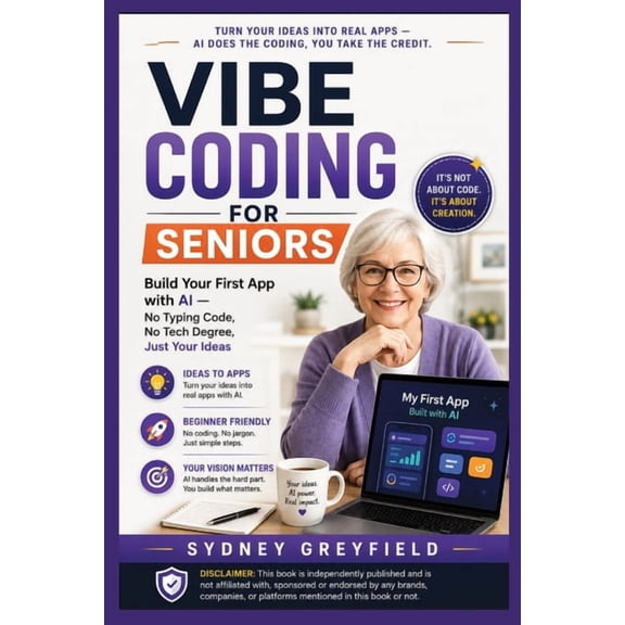 Made Simple: Beginner's Guides to the Ap Vibe Coding for Seniors: Build Your First App with AI - No Typing Code, No Tech Degrees, Just Your Ideas, (Paperback)