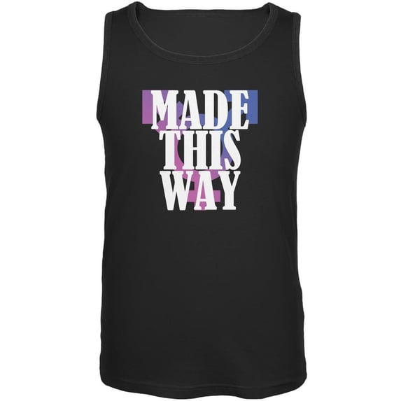 Made This Way Caitlyn Jenner Transgender Black Adult Tank Top - Small