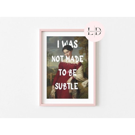Made To Stand Out Typography Poster