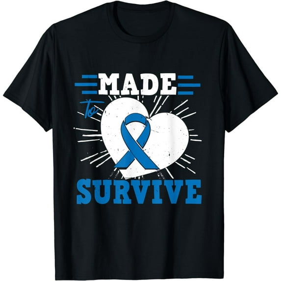 Made To Survive Colorectal Cancer Month T-Shirt