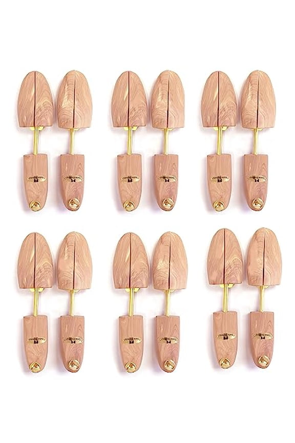 Made from US-grown Aromatic Red Cedar. Adjustable split toe / overhang heel. XL fits US Women's size 10.5-11.5. L fits US Women's size 9-10. M fits US Women's size 7-8.5. S fits US Women's size 5-6.5