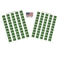 thumbnail image 1 of Made in USA! 100 Country Flag 1.5" x 1" Self Adhesive World Flag Scrapbook Stickers, Two Sheets of 50, 100 International Sticker Decal Flags Total (Pakistan), 1 of 1