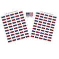 thumbnail image 1 of Made in USA! 100 Country Flag 1.5" x 1" Self Adhesive World Flag Scrapbook Stickers, Two Sheets of 50, 100 International Sticker Decal Flags Total (Russia), 1 of 1